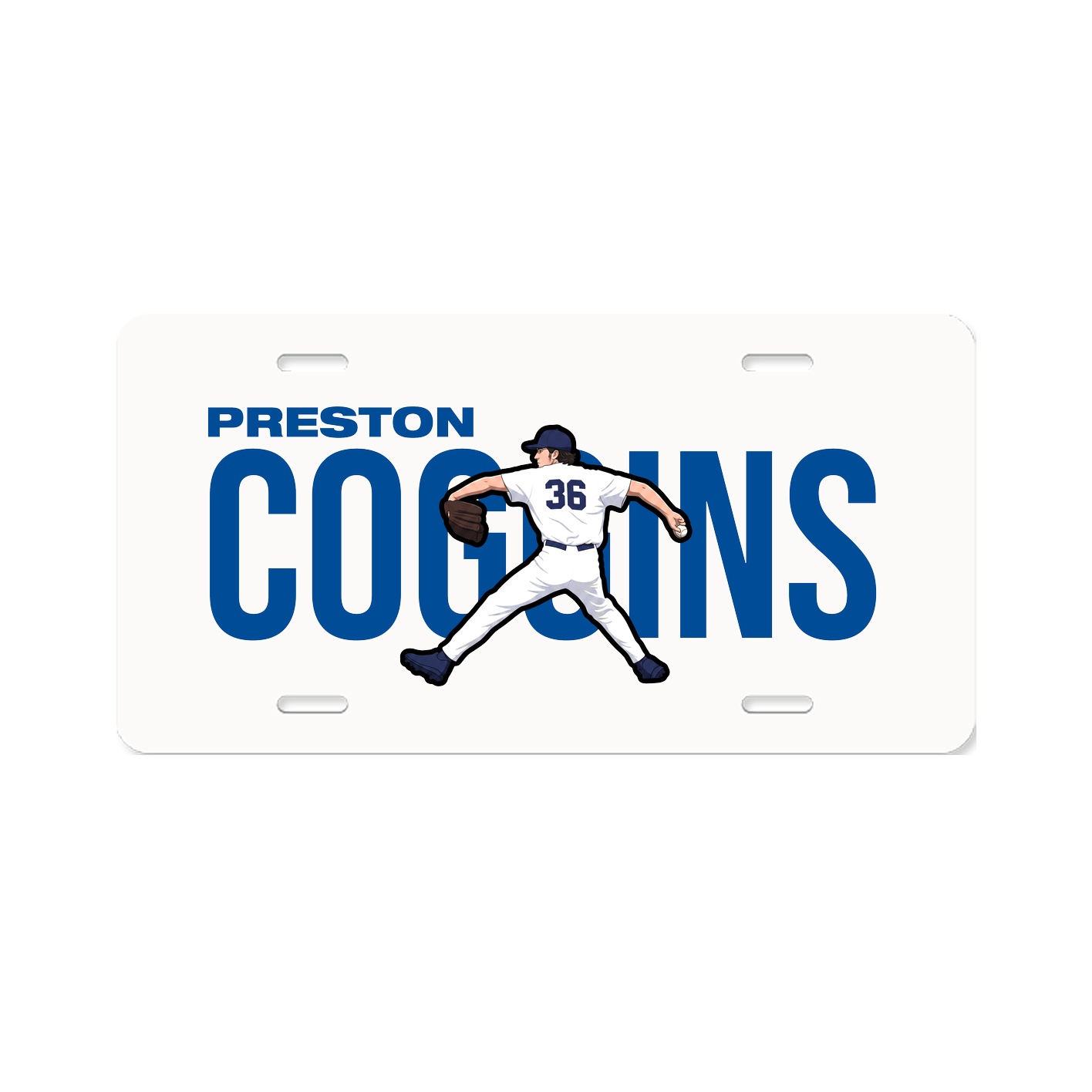 License Plate — Player Name in Classic