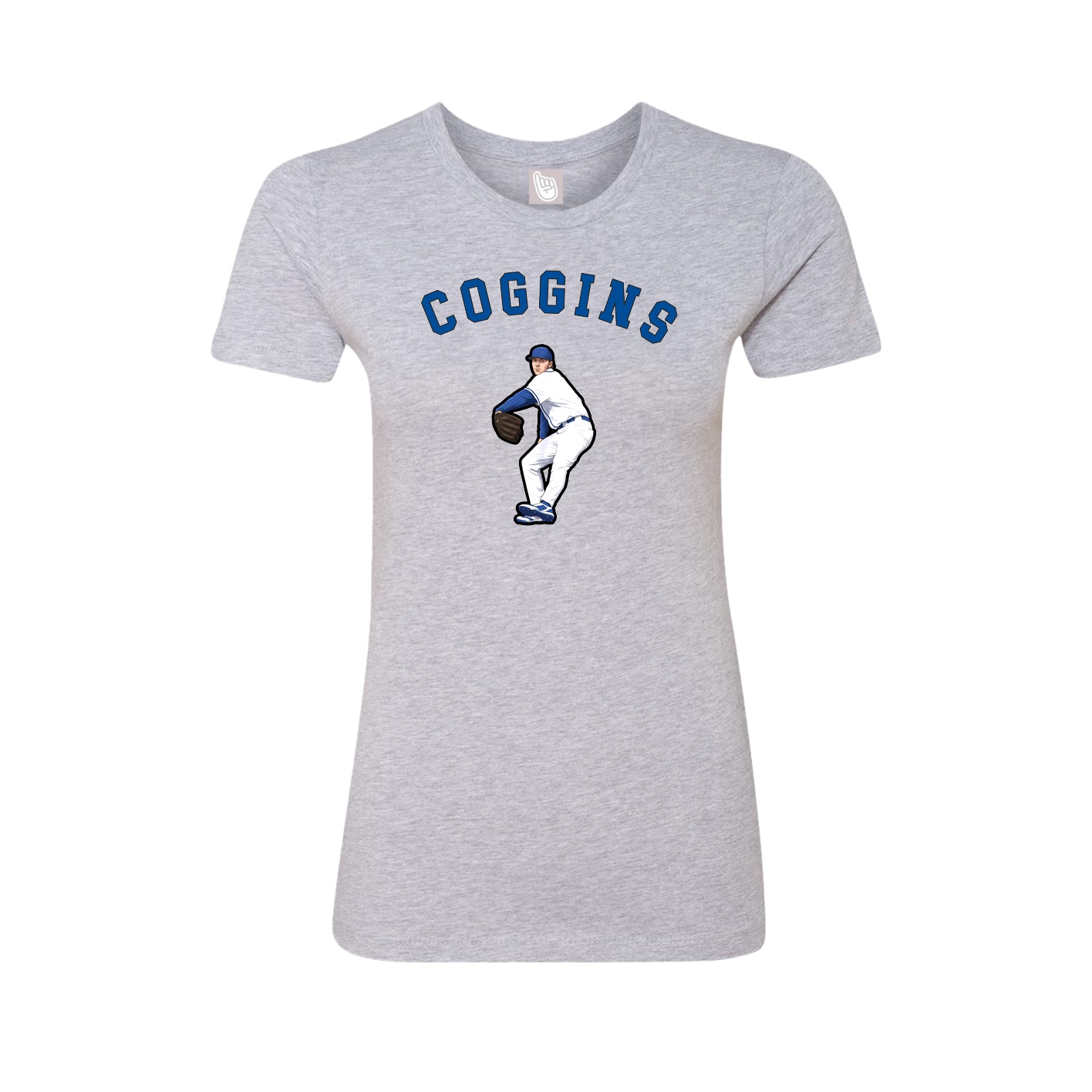 Fitted Women's Tee — Shirsey Arch in Grey