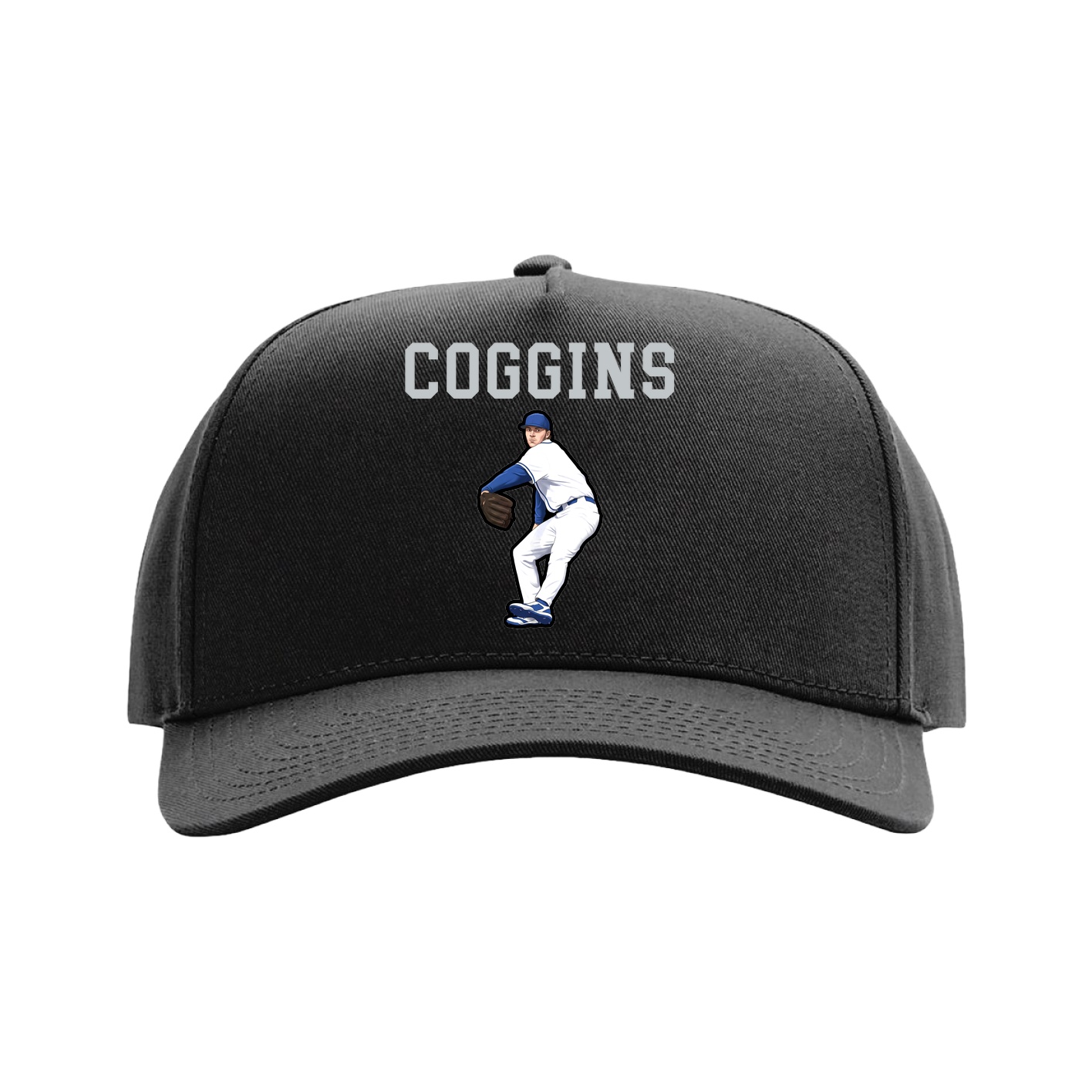 Full Fabric Five-Panel Champ Cap — Shirsey in Black