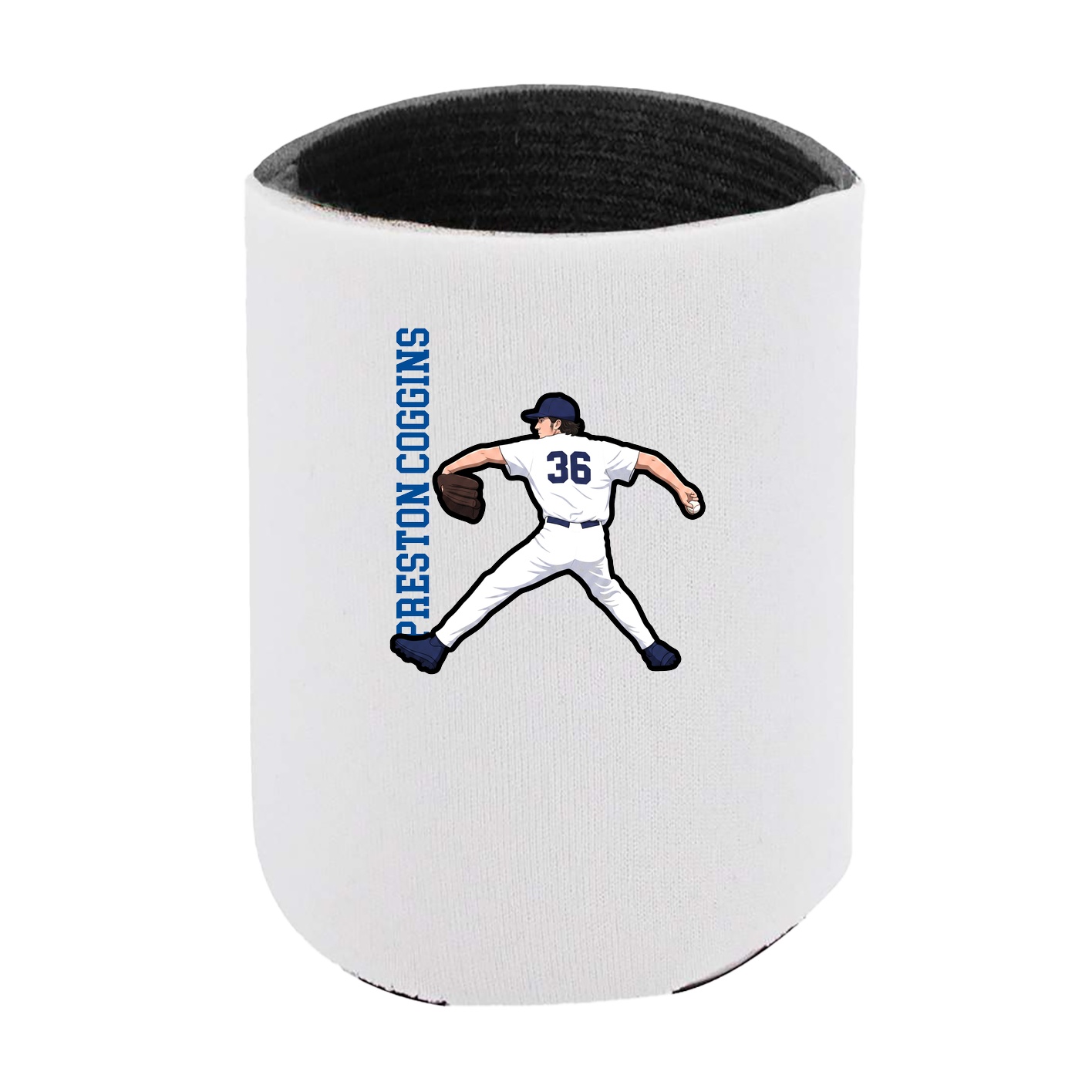 Can Holder — Name Vertical in White