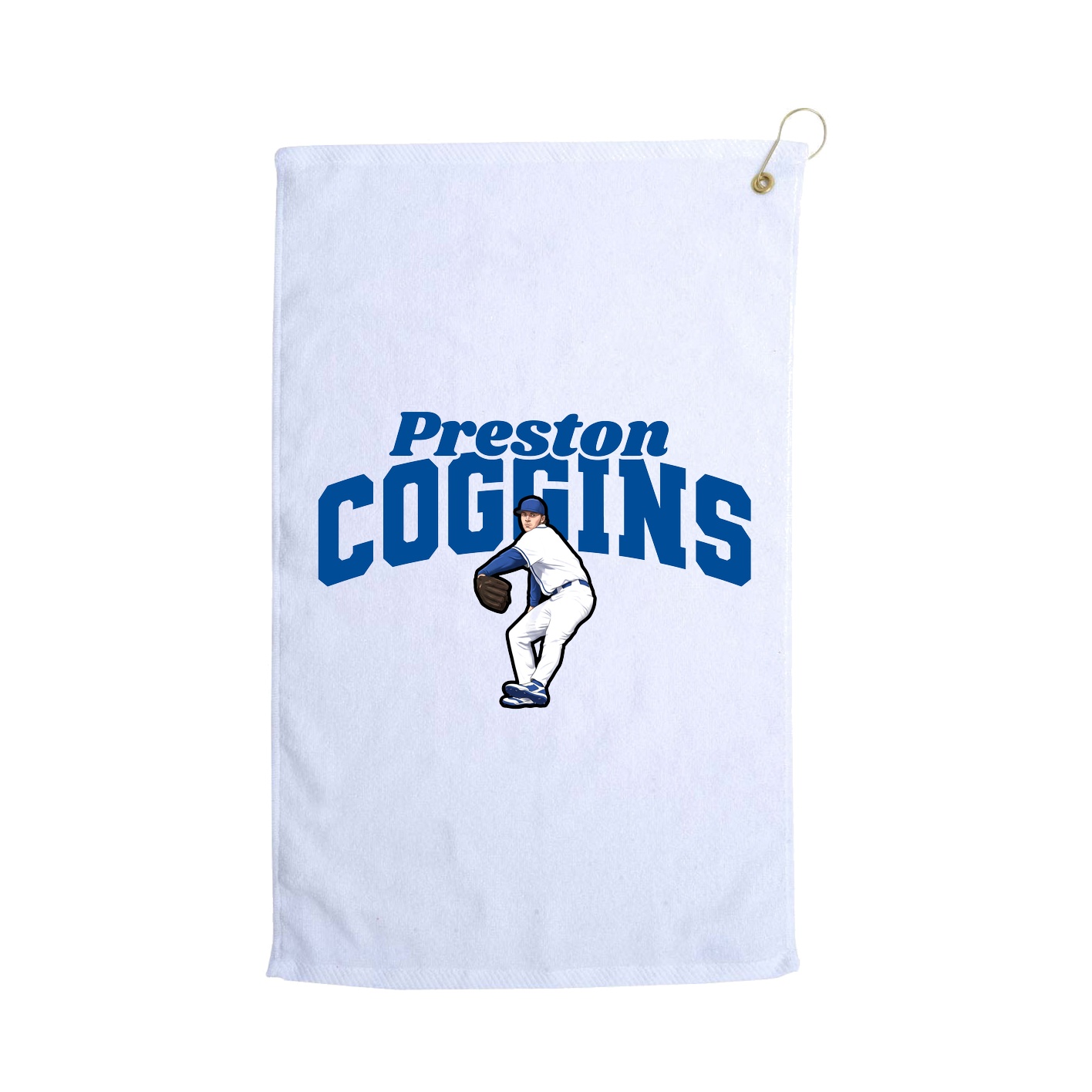 Golf Towel — Signature Arch in White