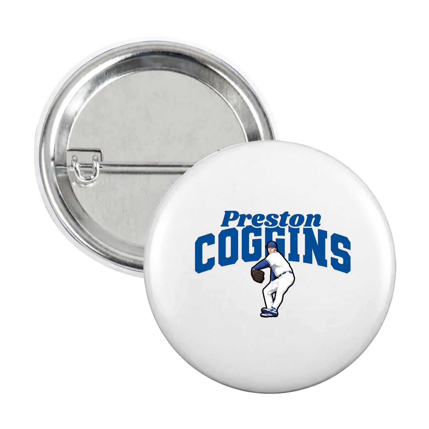 Game Day Button — Signature Arch in White