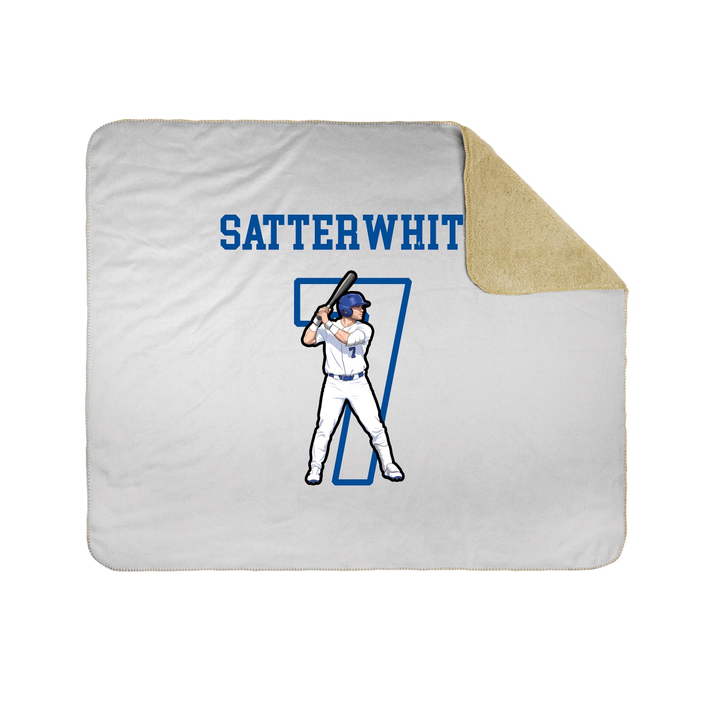 Throw Blanket — Shirsey in White
