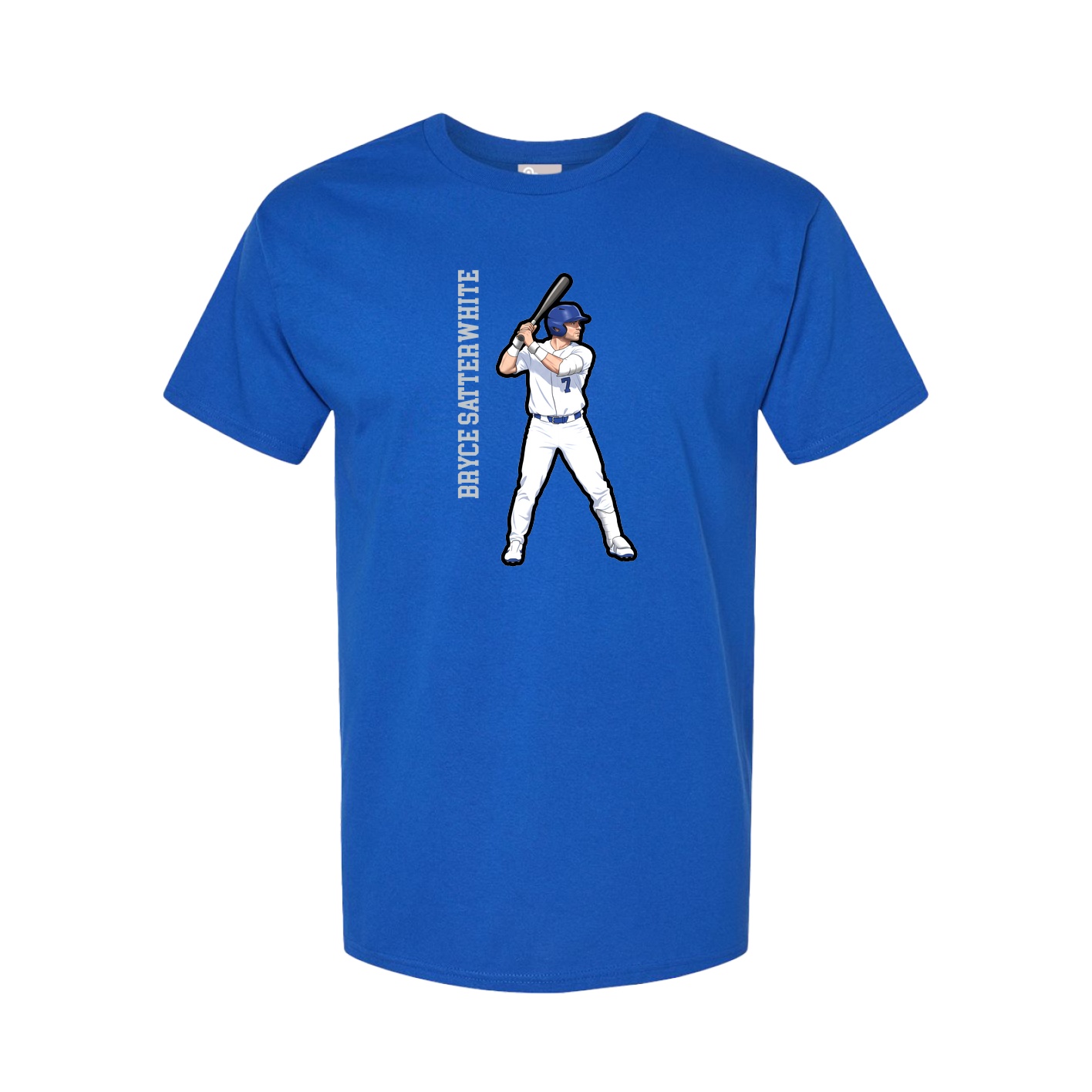 Tee — Name Vertical in Royal