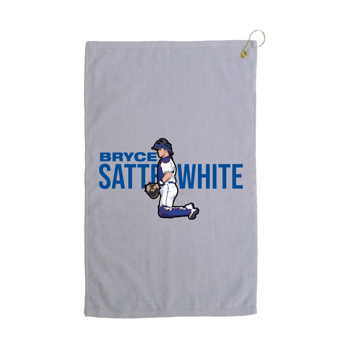 Golf Towel — Player Name in Grey