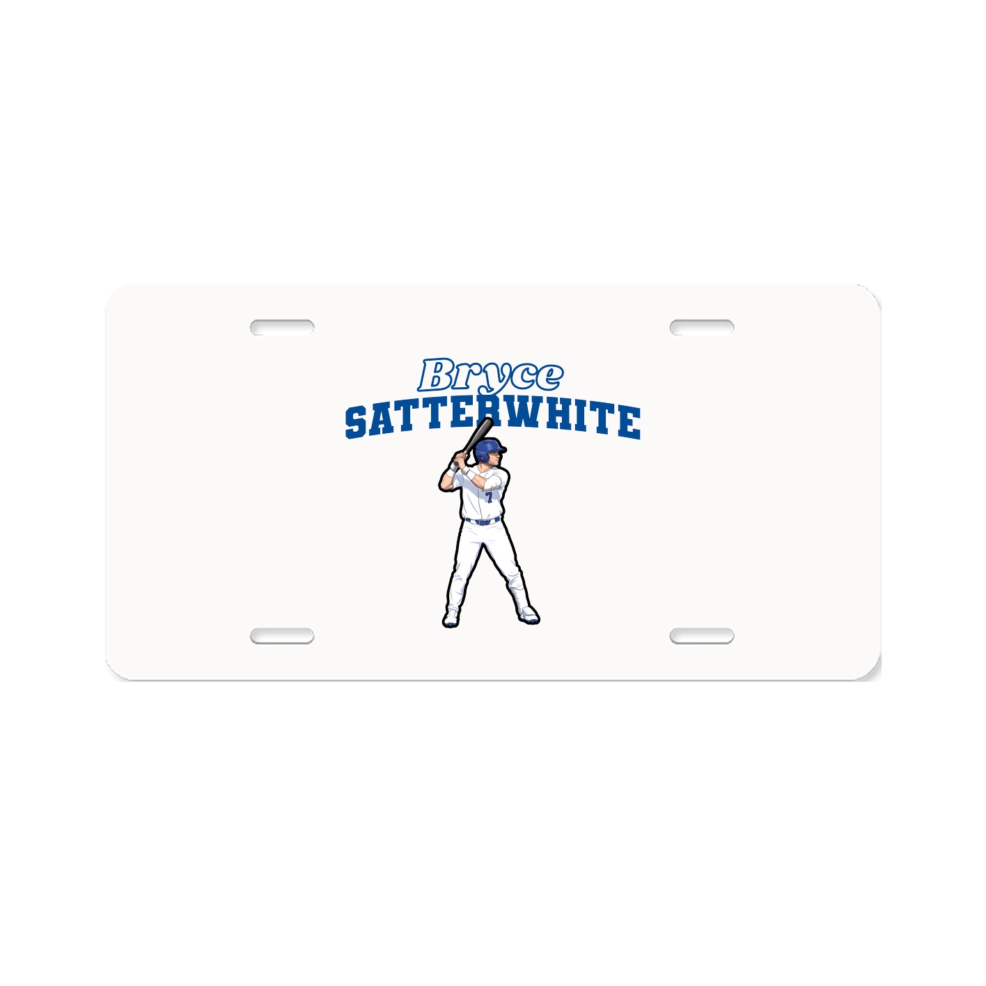 License Plate — Name Arch in Classic