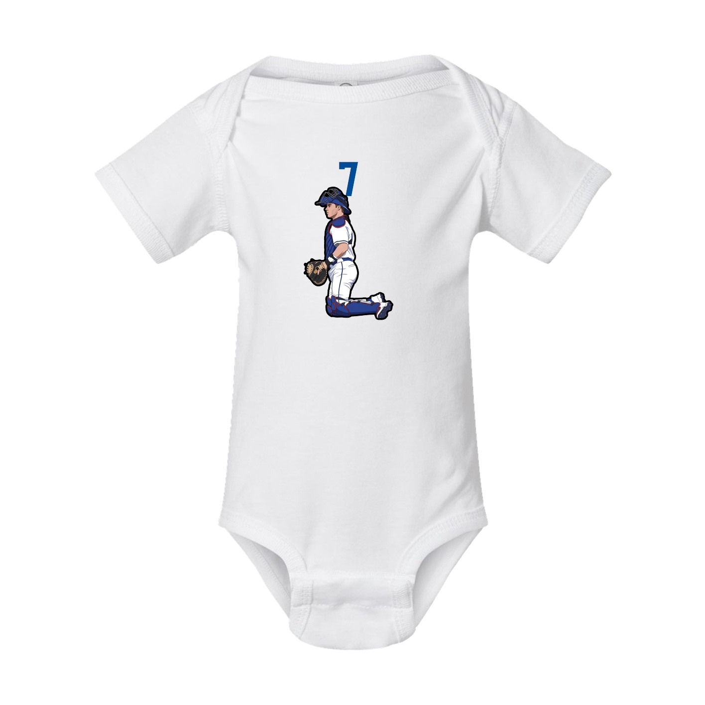 Baby Onesie — Number Top in White