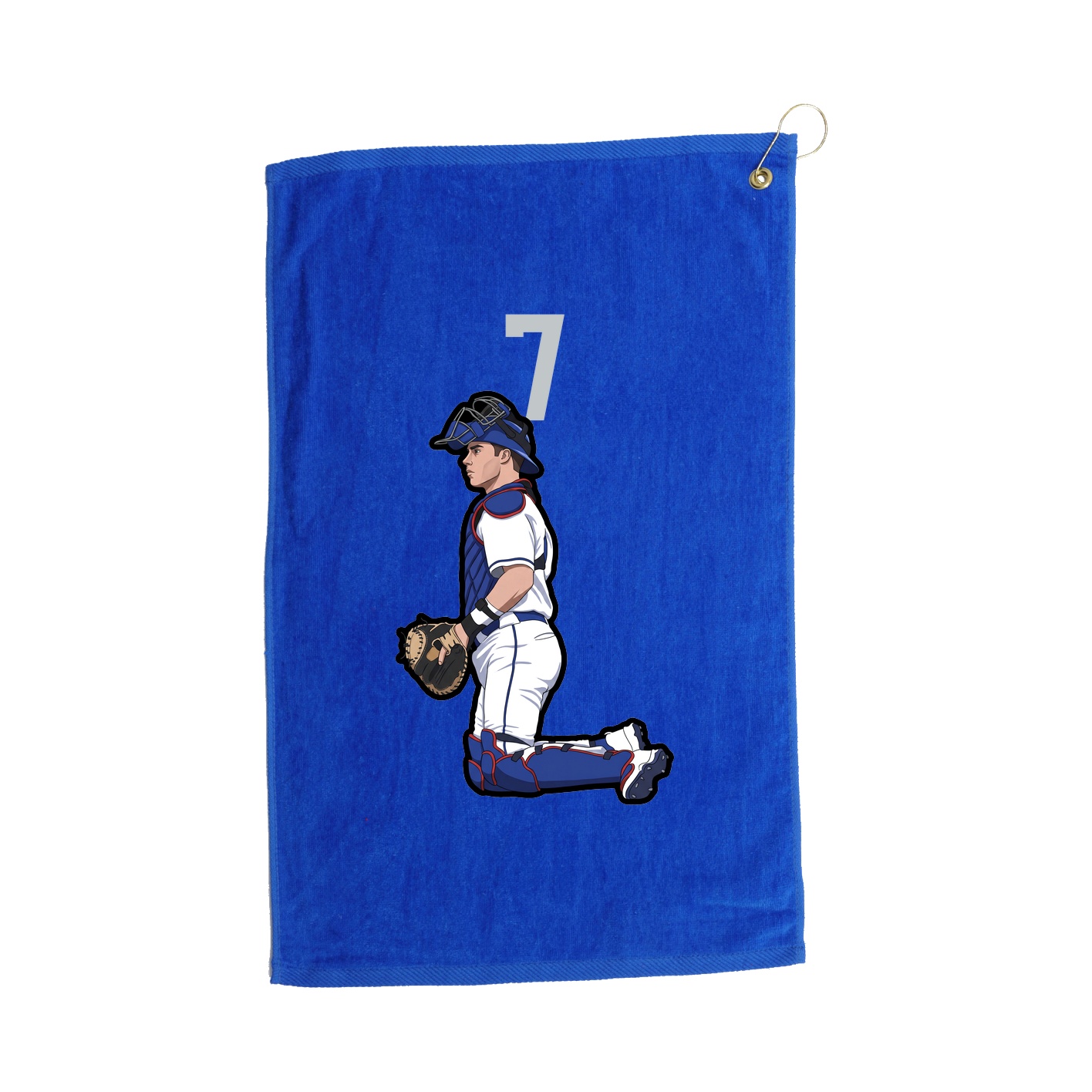 Golf Towel — Number Top in Royal