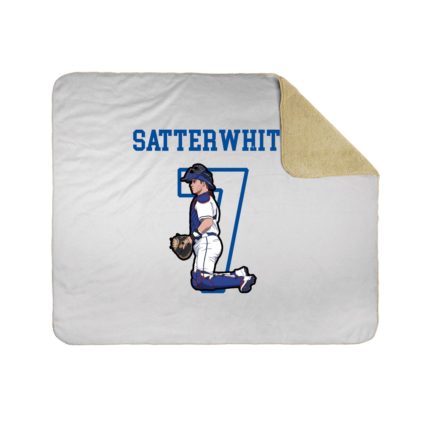 Throw Blanket — Shirsey in White