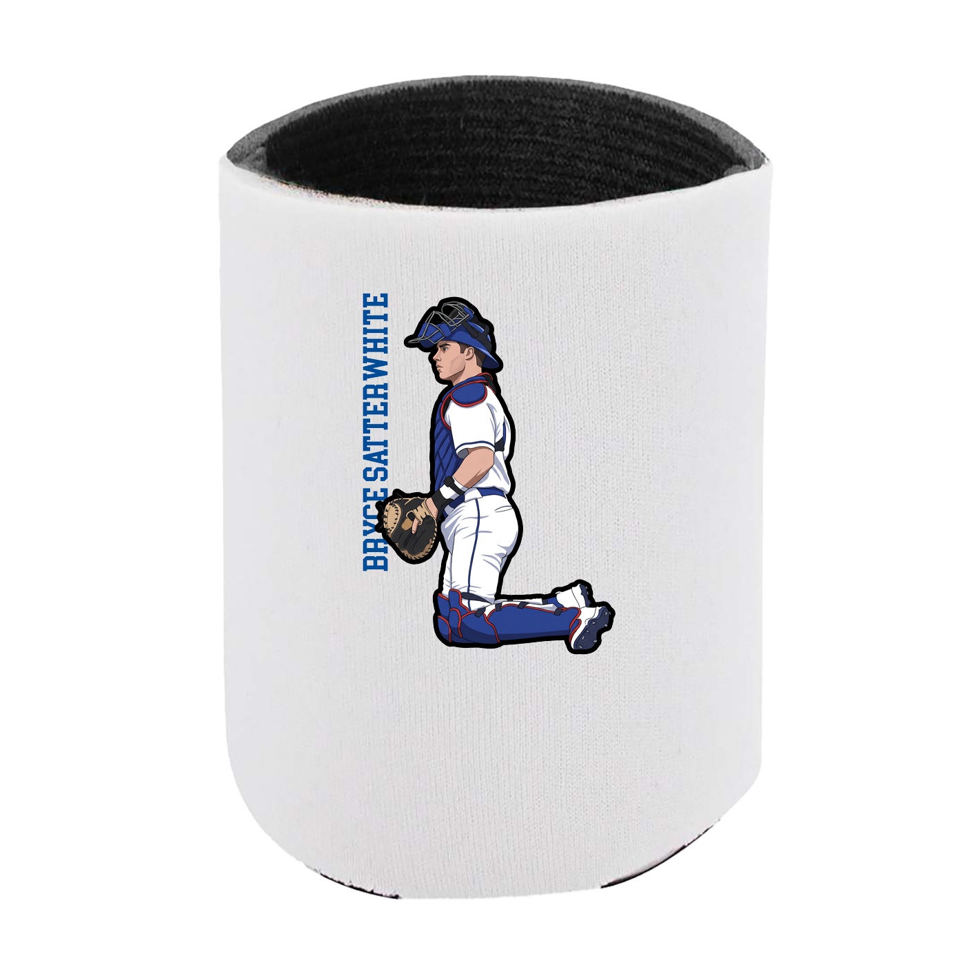Can Holder — Name Vertical in White