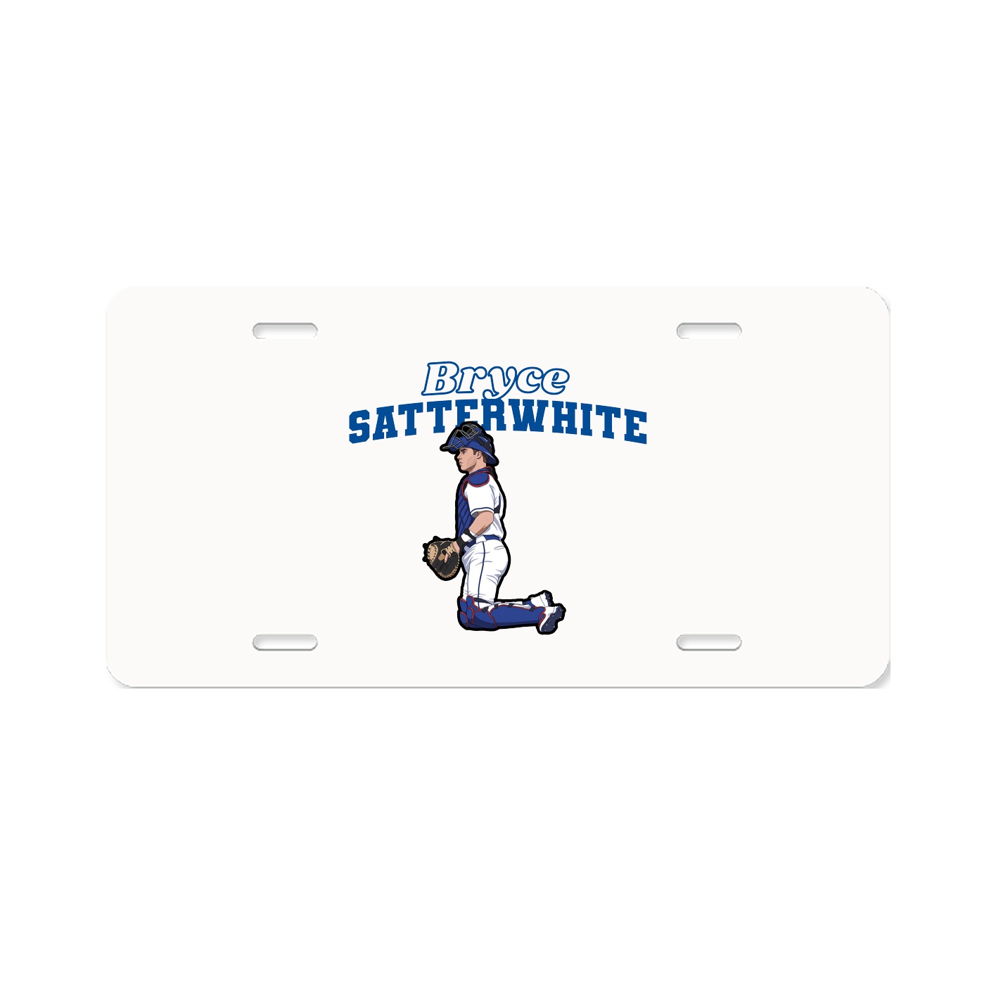 License Plate — Name Arch in Classic