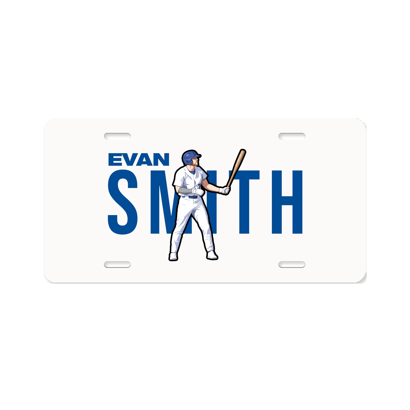 License Plate — Player Name in Classic