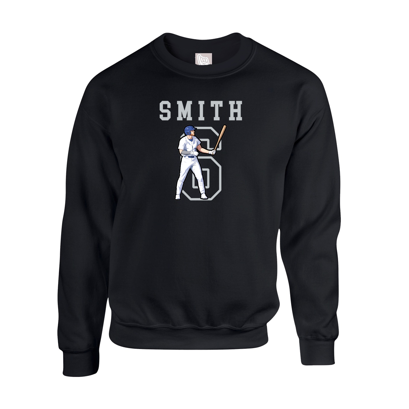 Fleece Crew — Shirsey in Black