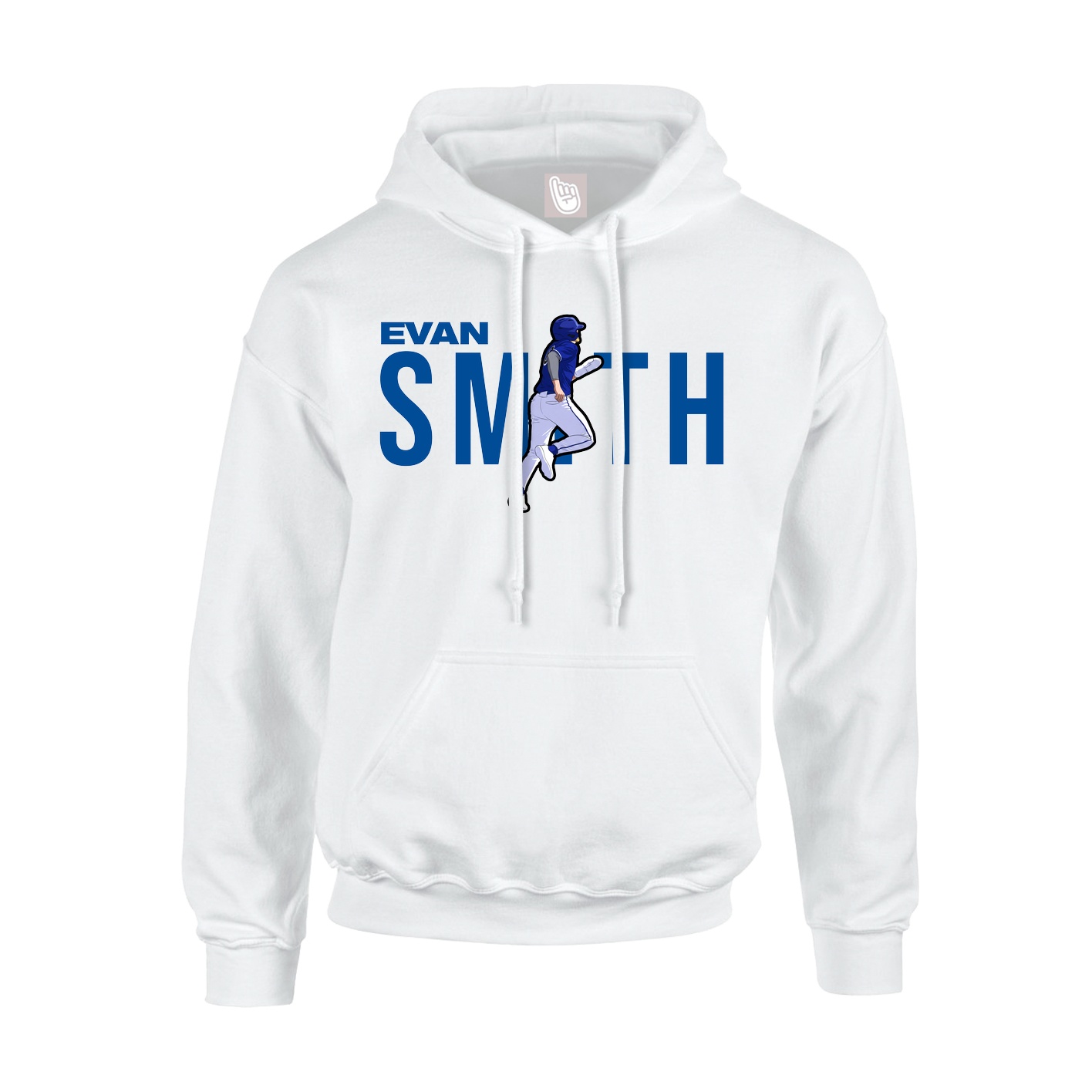 Youth Hoodie — Player Name in White