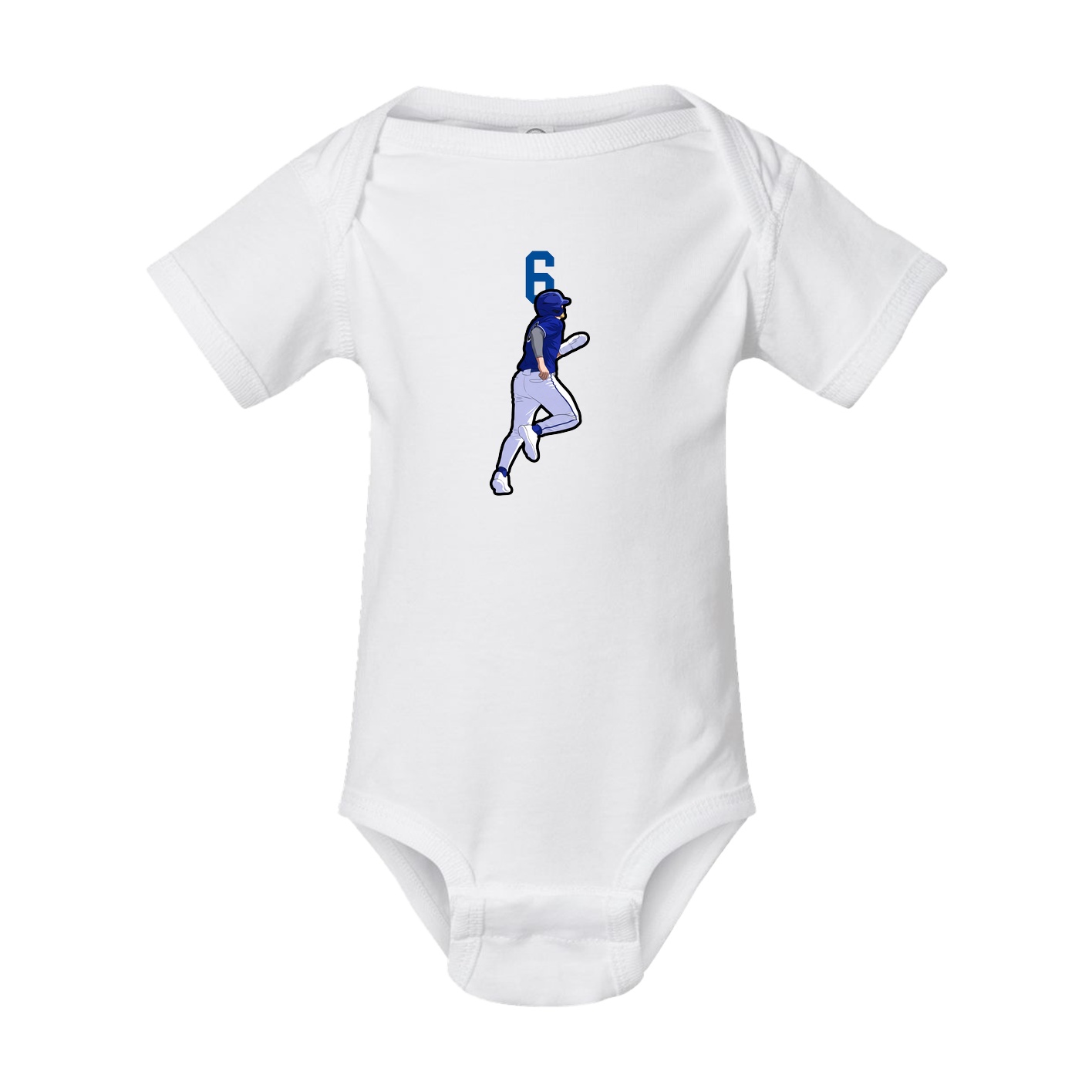 Baby Onesie — Number Top in White