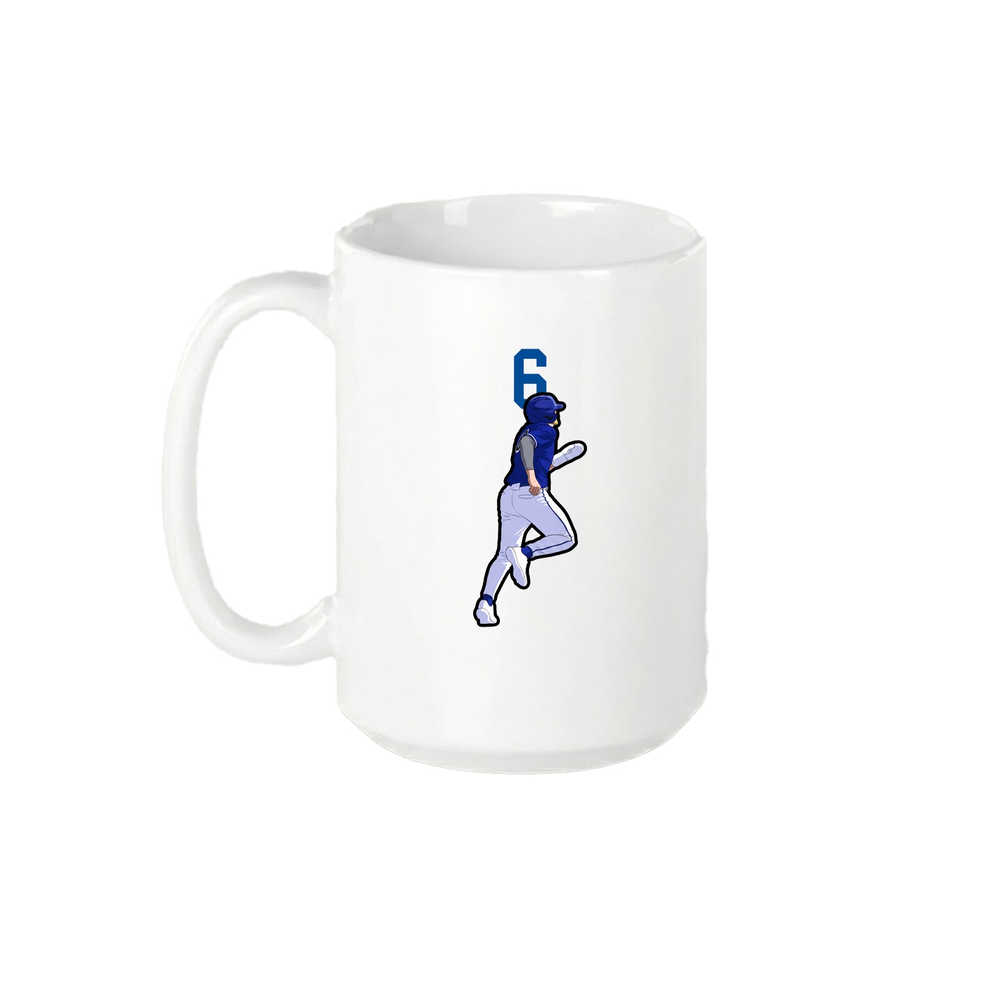 15oz Coffee Mug — Number Top in White