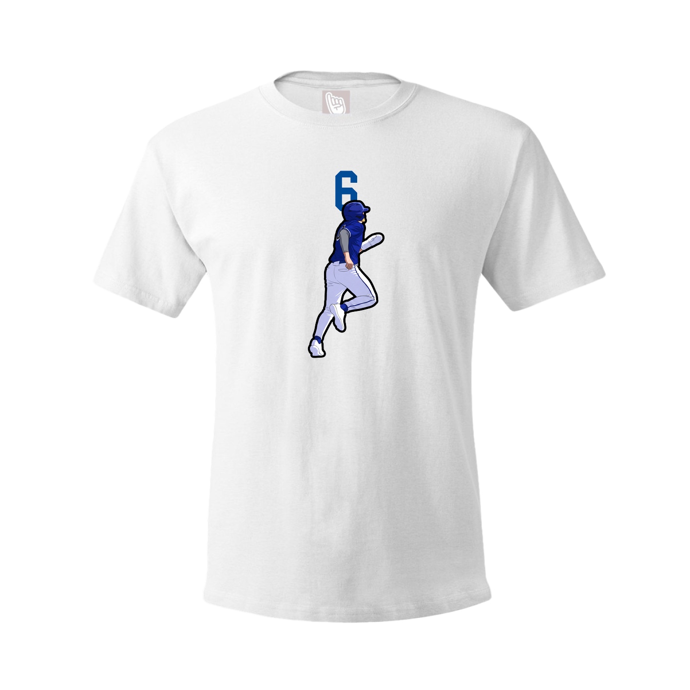 Youth Tee — Number Top in White