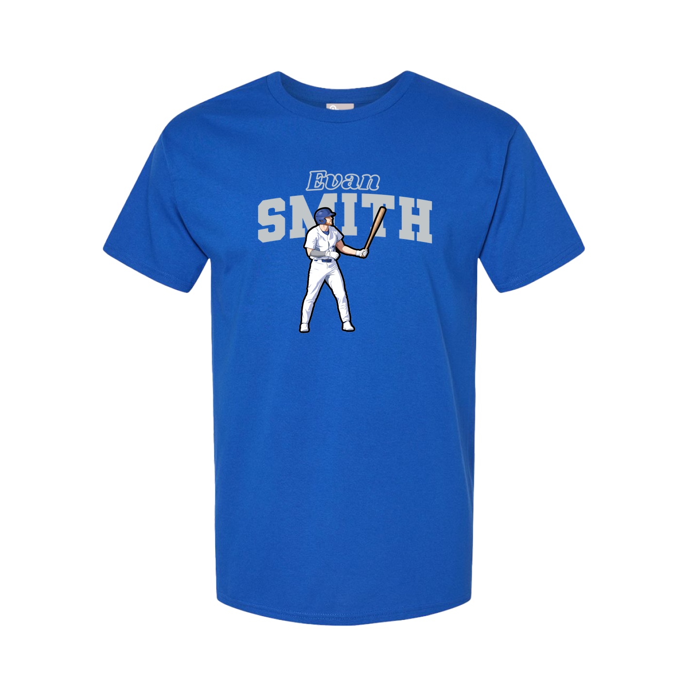 Youth Tee — Name Arch in Royal