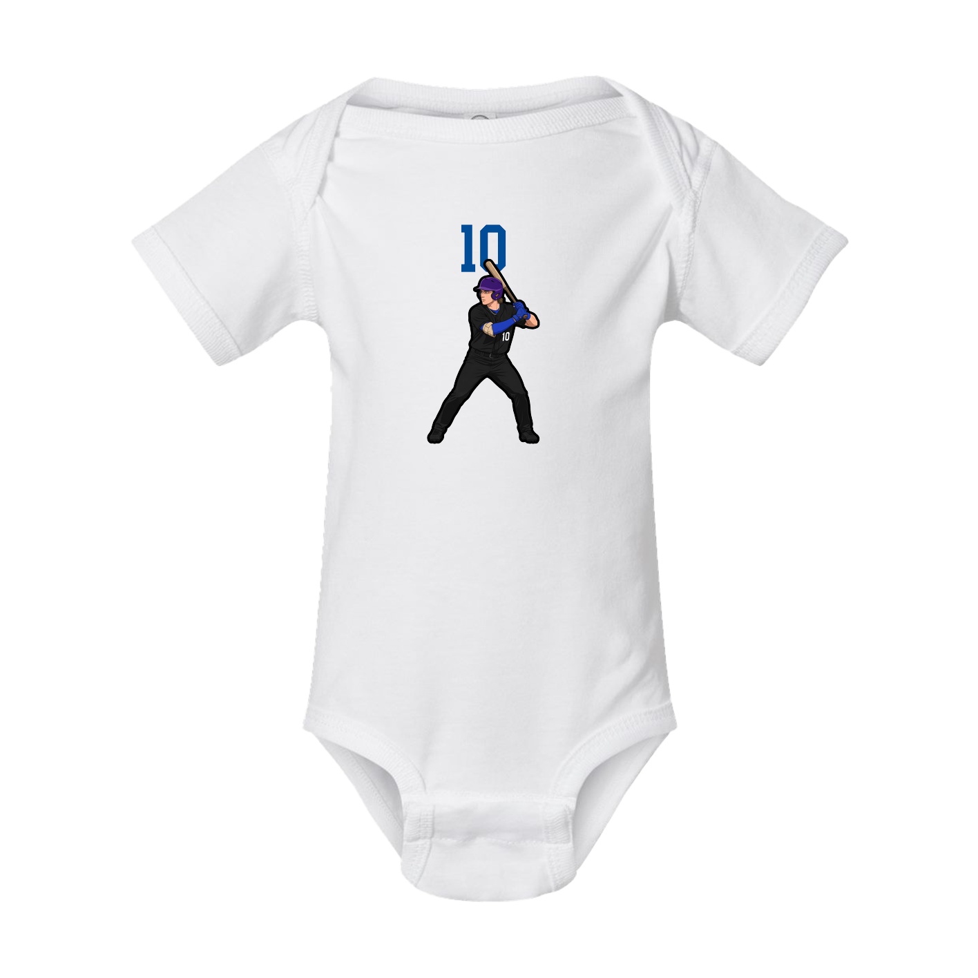 Baby Onesie — Number Top in White