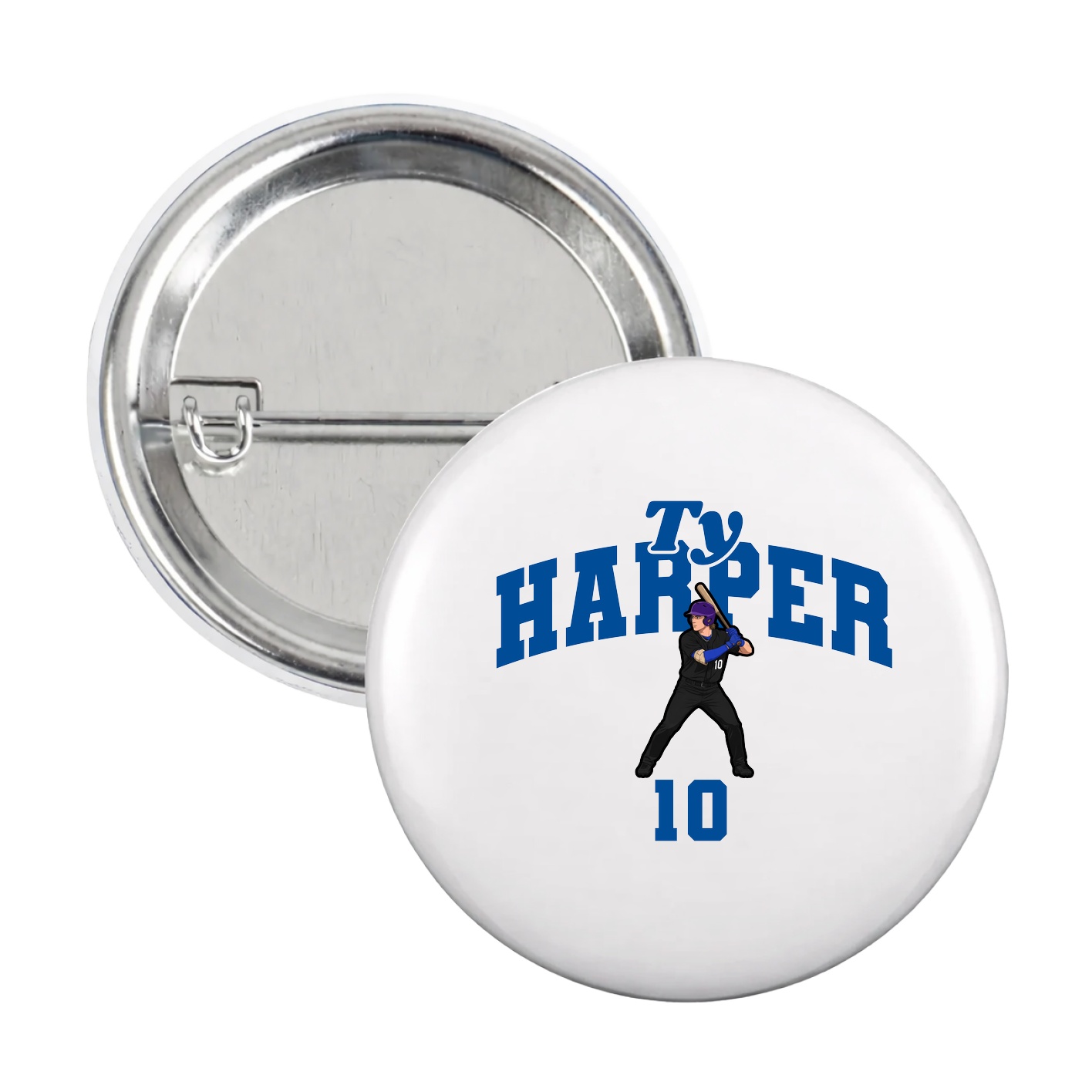 Game Day Button — Signature Arch in White