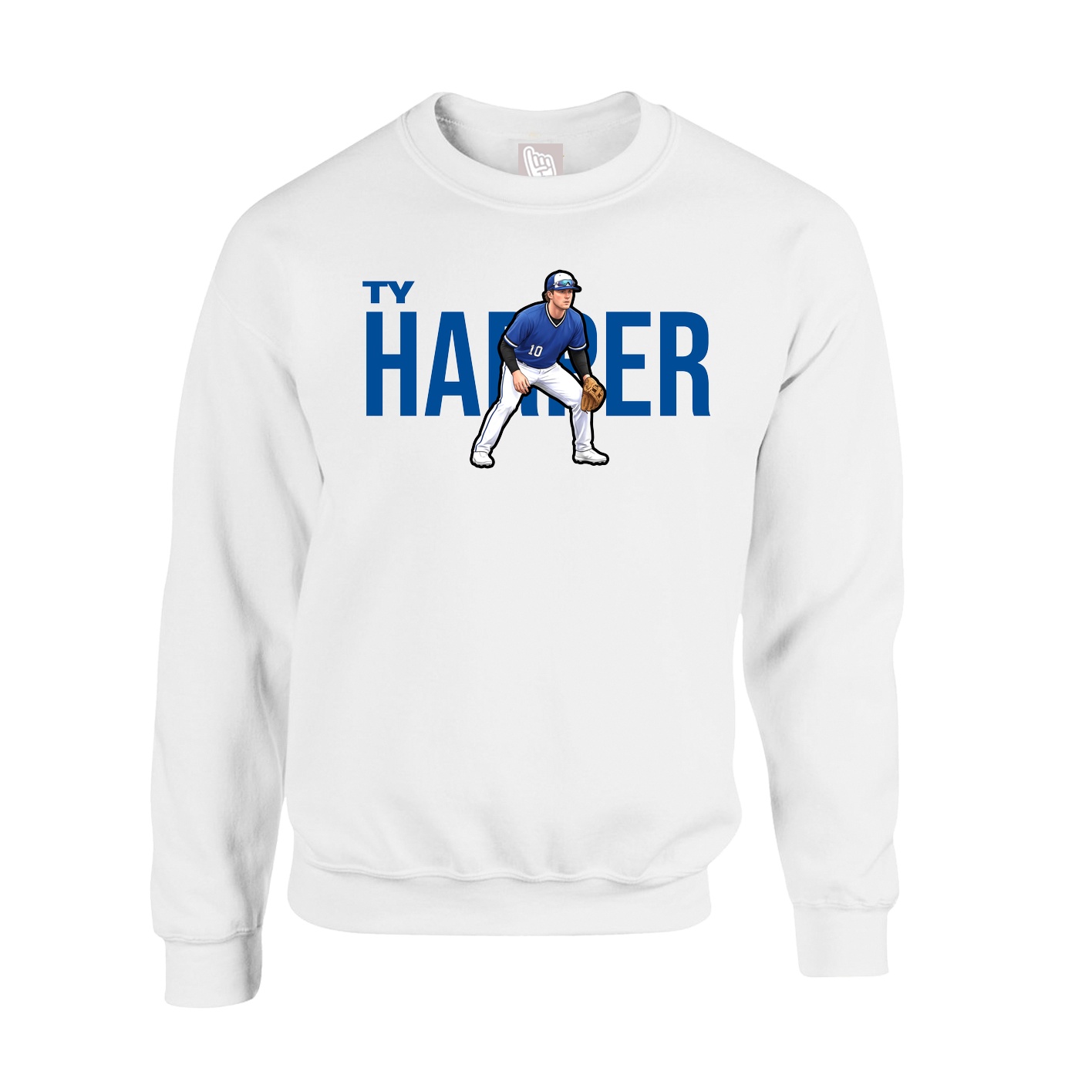 Fleece Crew — Player Name in White