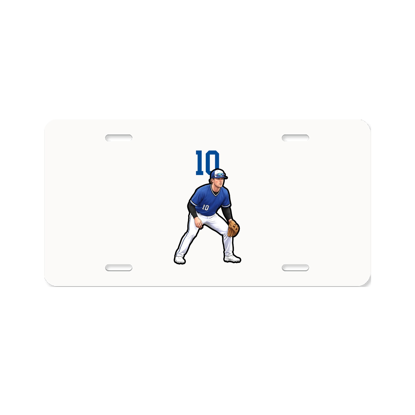 License Plate — Number Top in Classic