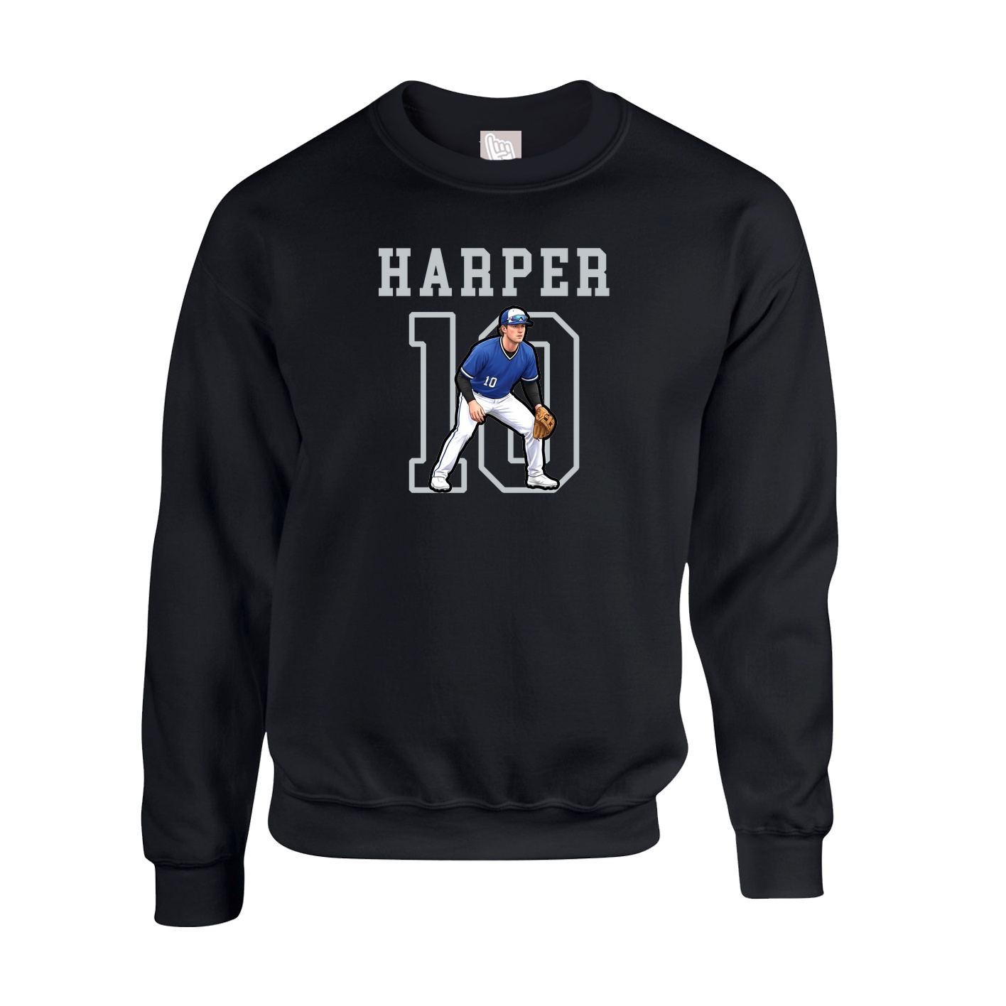 Fleece Crew — Shirsey in Black
