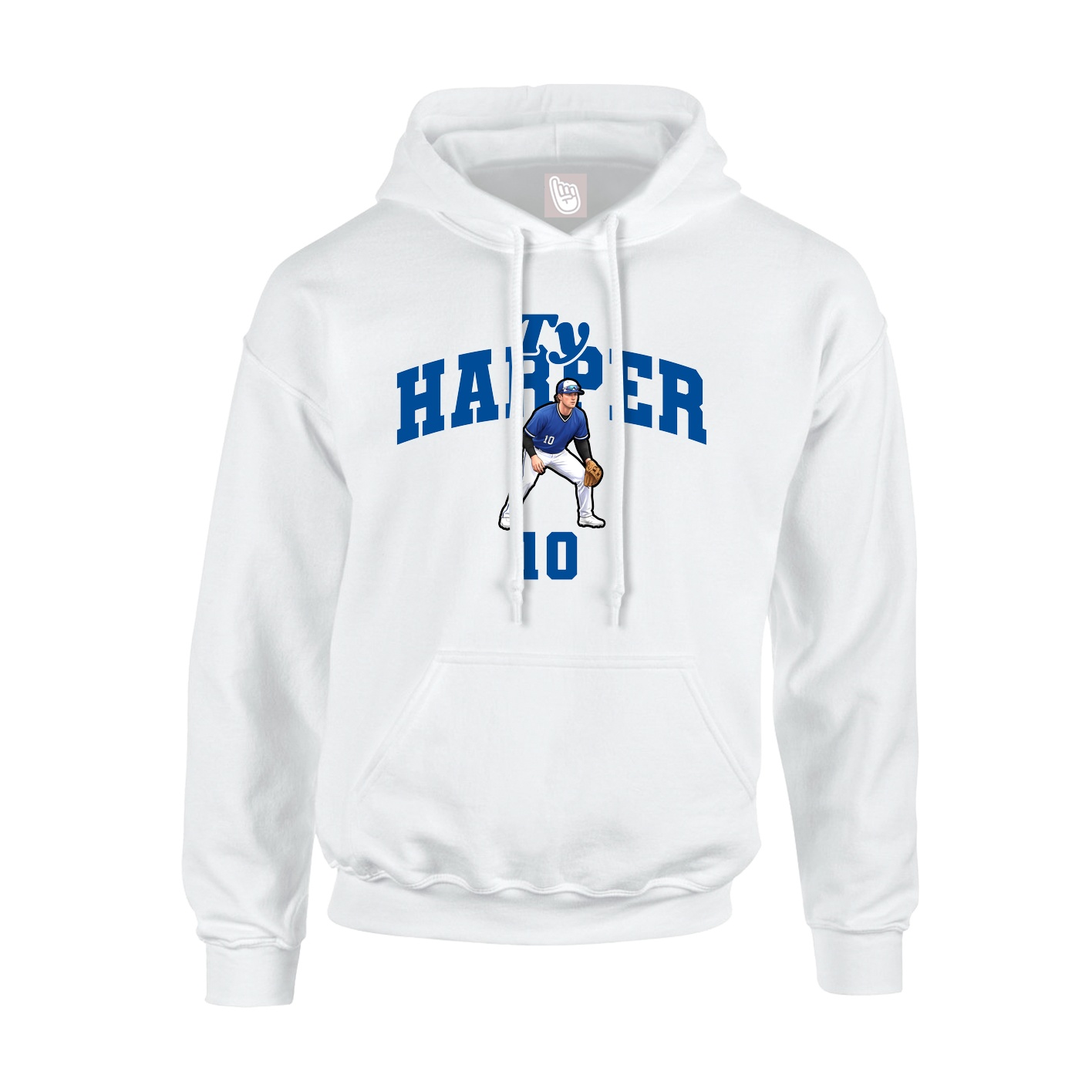 Hoodie — Signature Arch in White