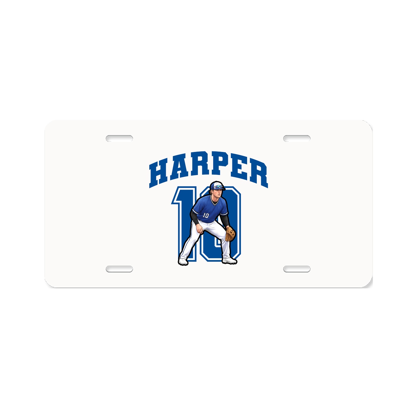 License Plate — Number in Classic