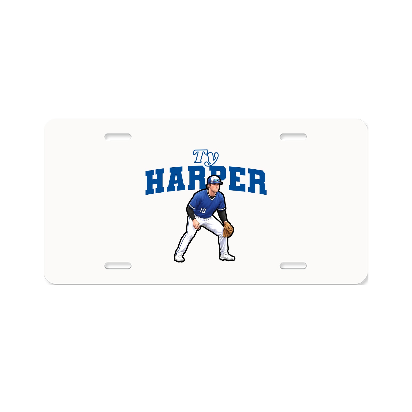 License Plate — Name Arch in Classic