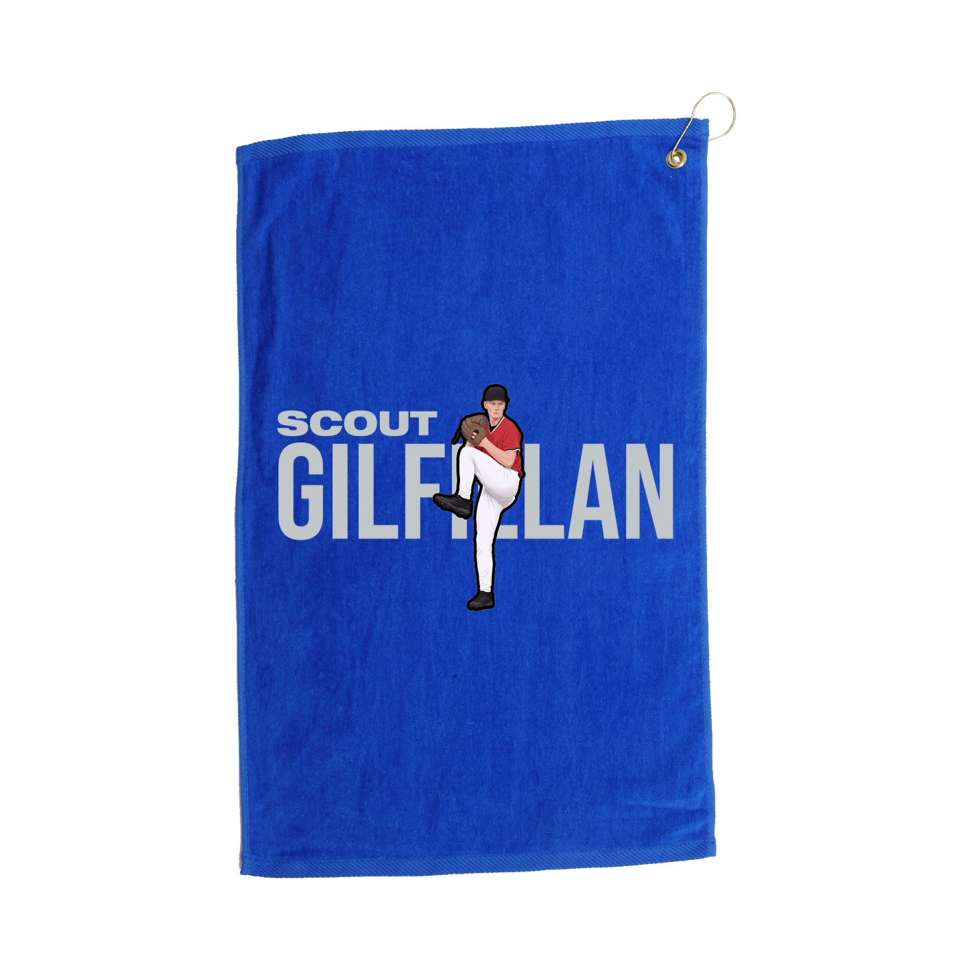 Golf Towel — Player Name in Royal