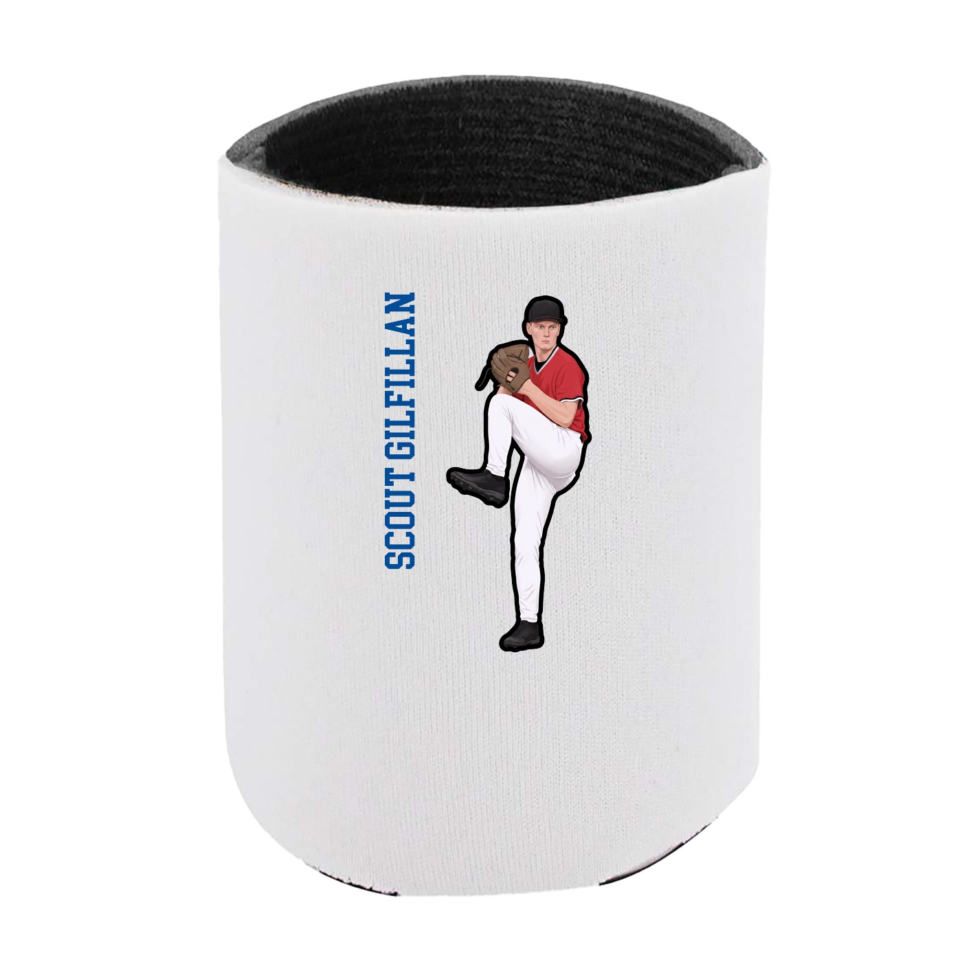 Can Holder — Name Vertical in White