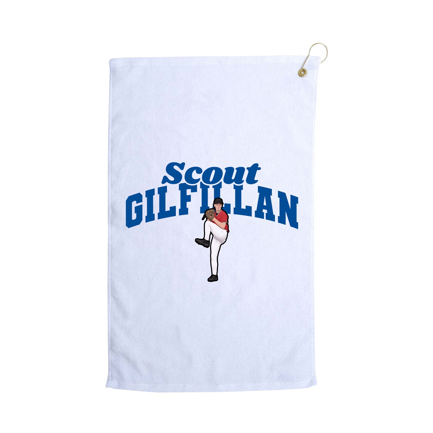 Golf Towel — Signature Arch in White