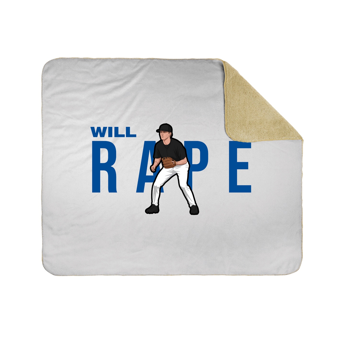 Throw Blanket — Player Name in White