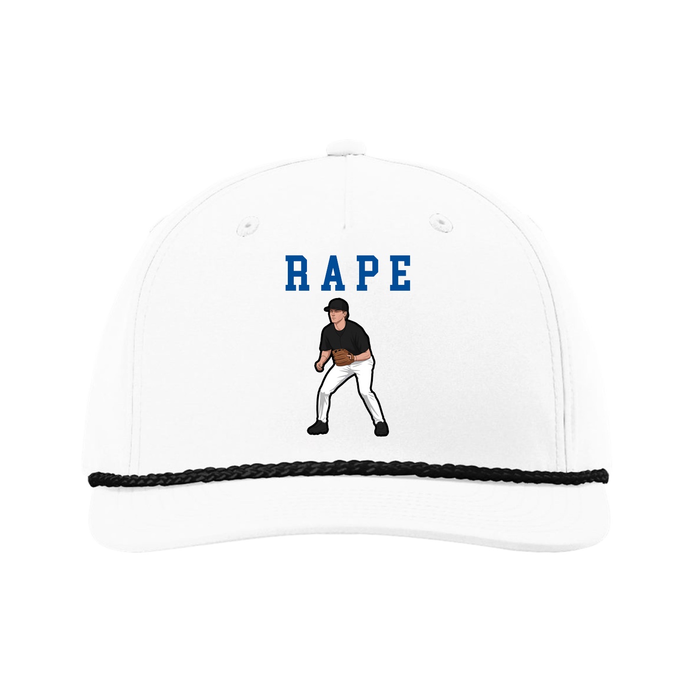 Five-Panel Classic Rope Cap — Shirsey in White
