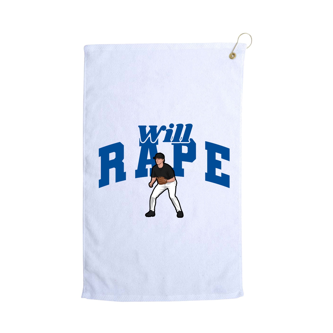 Golf Towel — Signature Arch in White