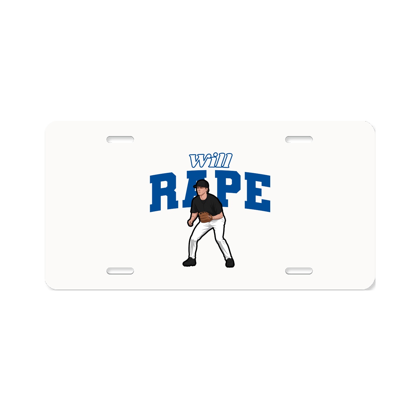 License Plate — Name Arch in Classic