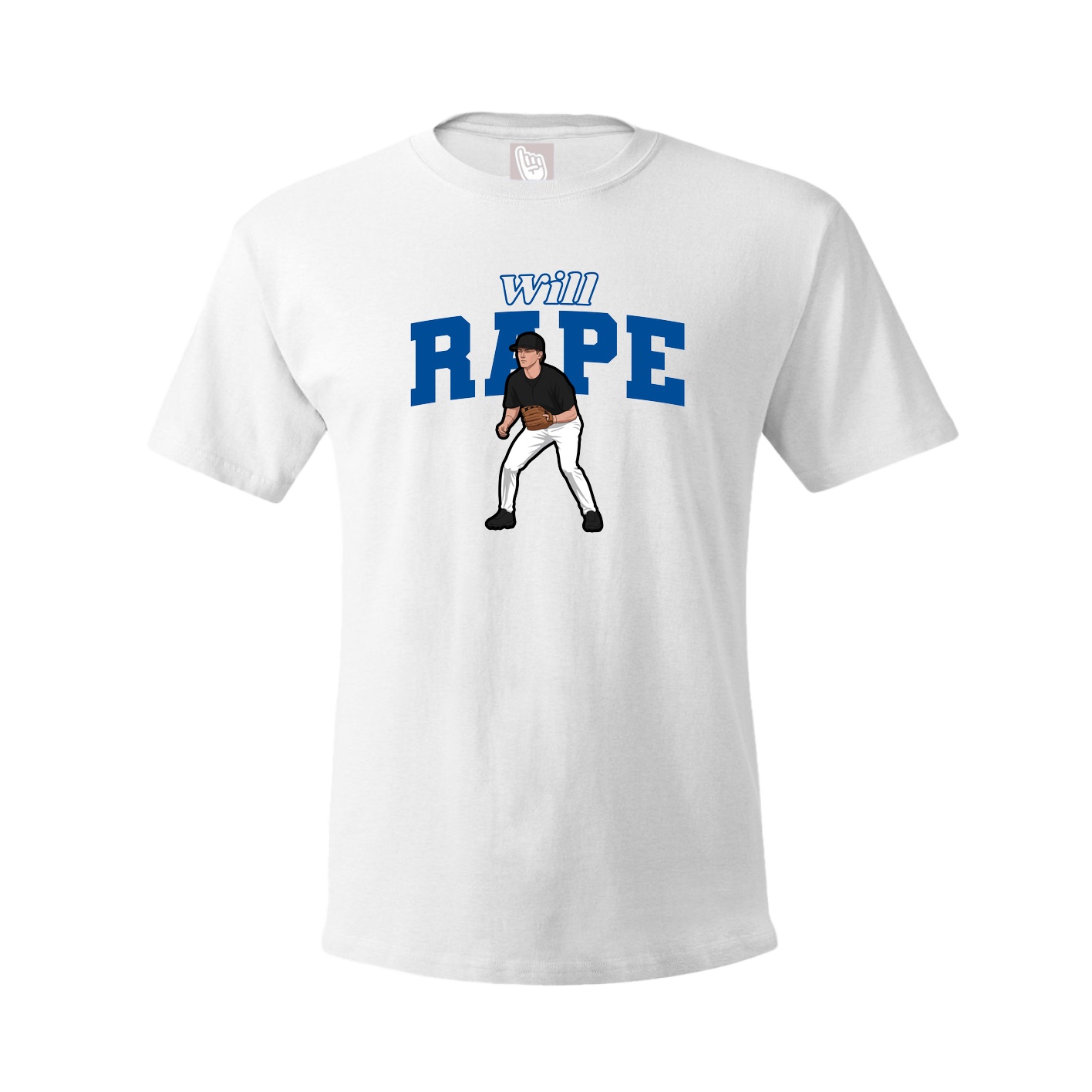 Youth Tee — Name Arch in White