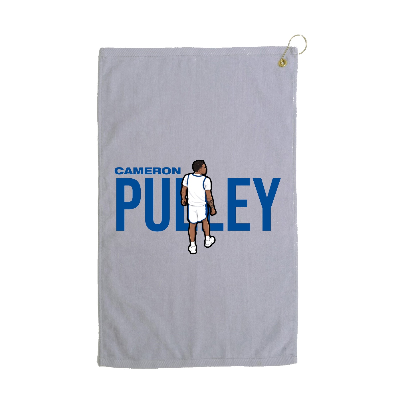 Golf Towel — Player Name in Grey