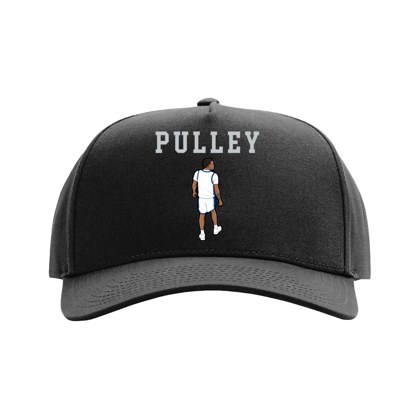 Full Fabric Five-Panel Champ Cap — Shirsey in Black
