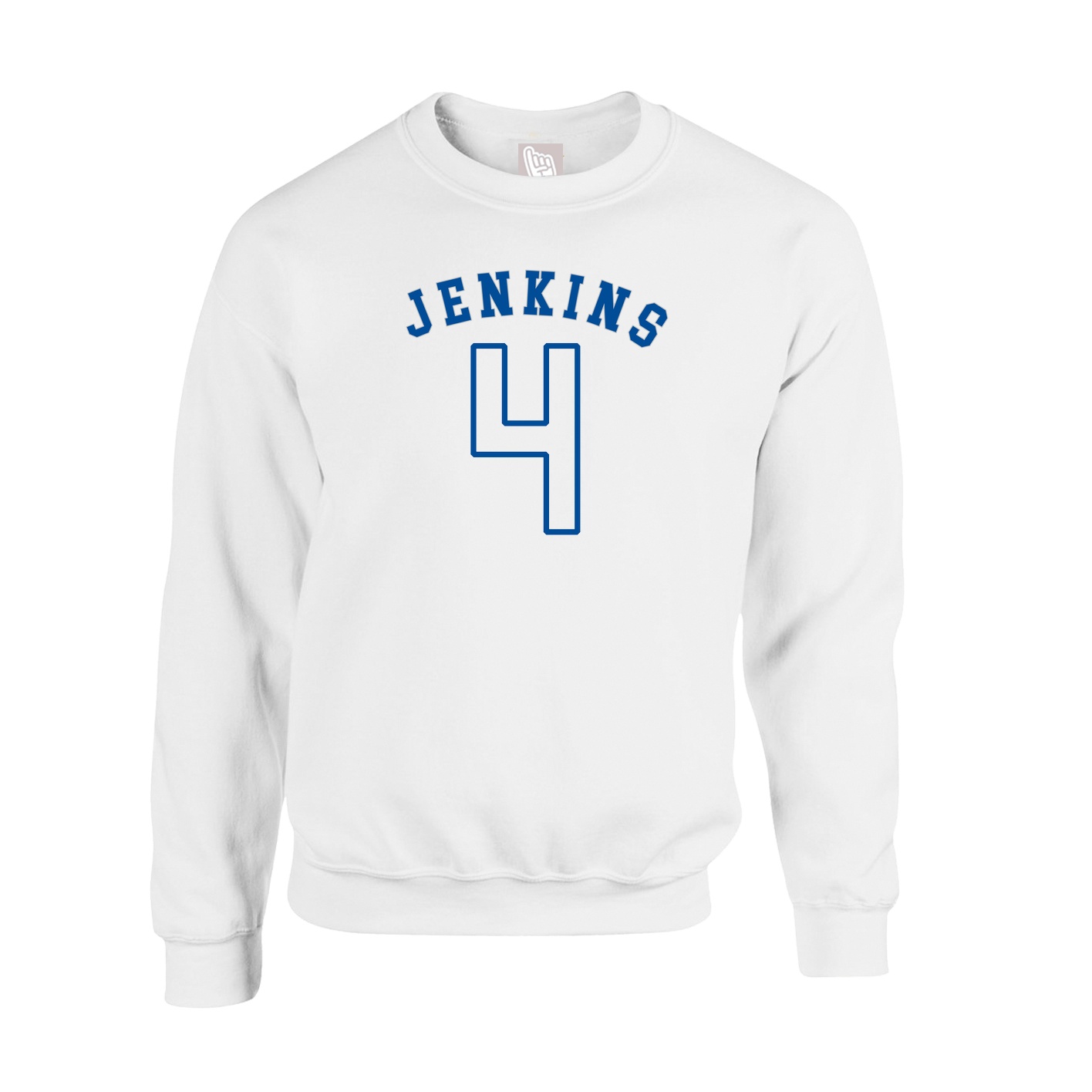 Fleece Crew — Shirsey Arch in White