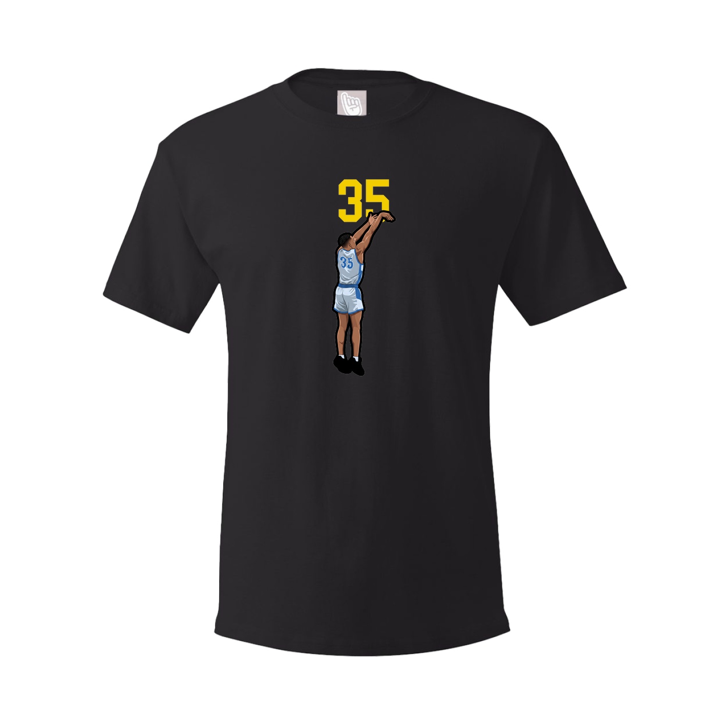 Youth Tee — Number Top in Black
