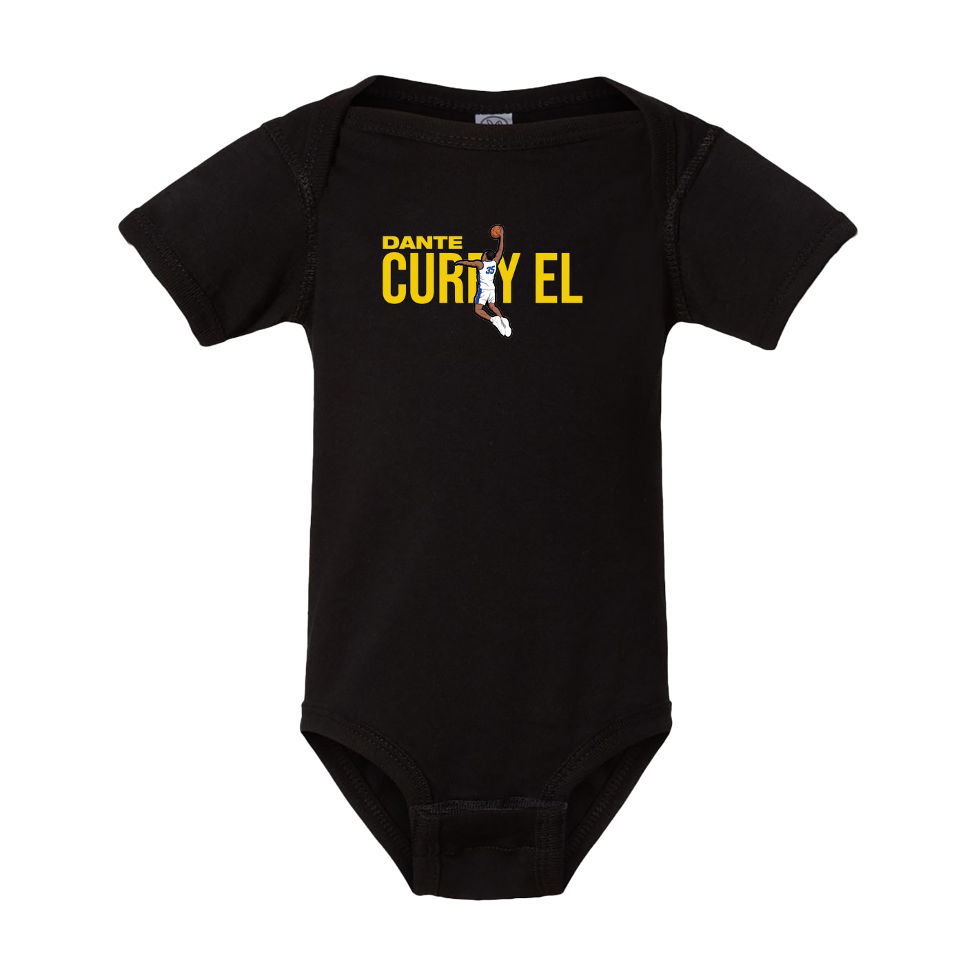 Baby Onesie — Player Name in Black