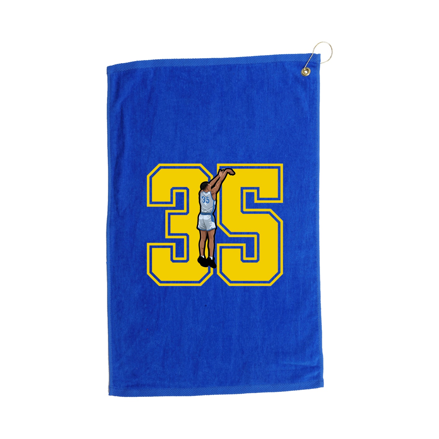 Golf Towel — Number in Royal