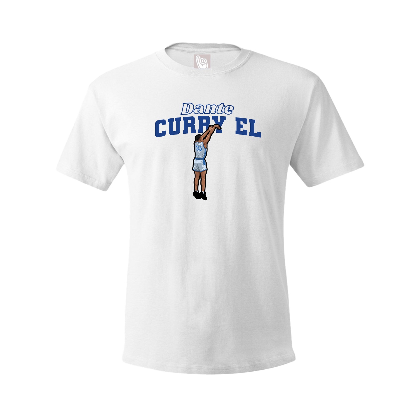 Youth Tee — Name Arch in White