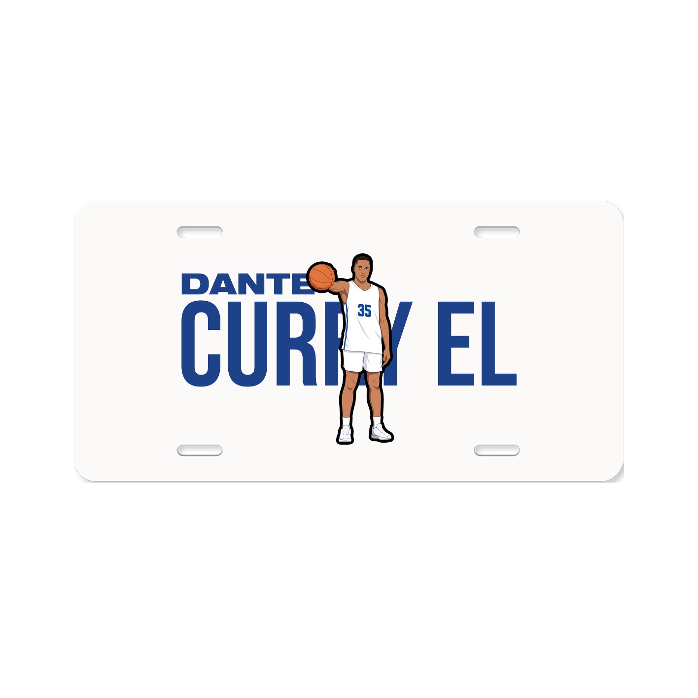 License Plate — Player Name in Classic