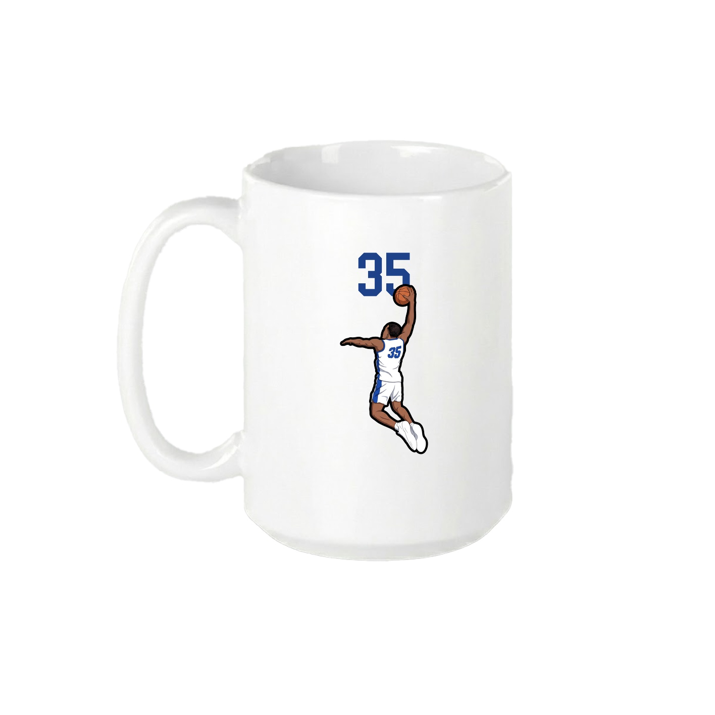 15oz Coffee Mug — Number Top in White