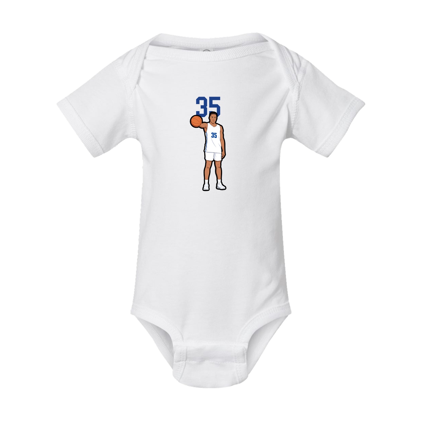 Baby Onesie — Number Top in White