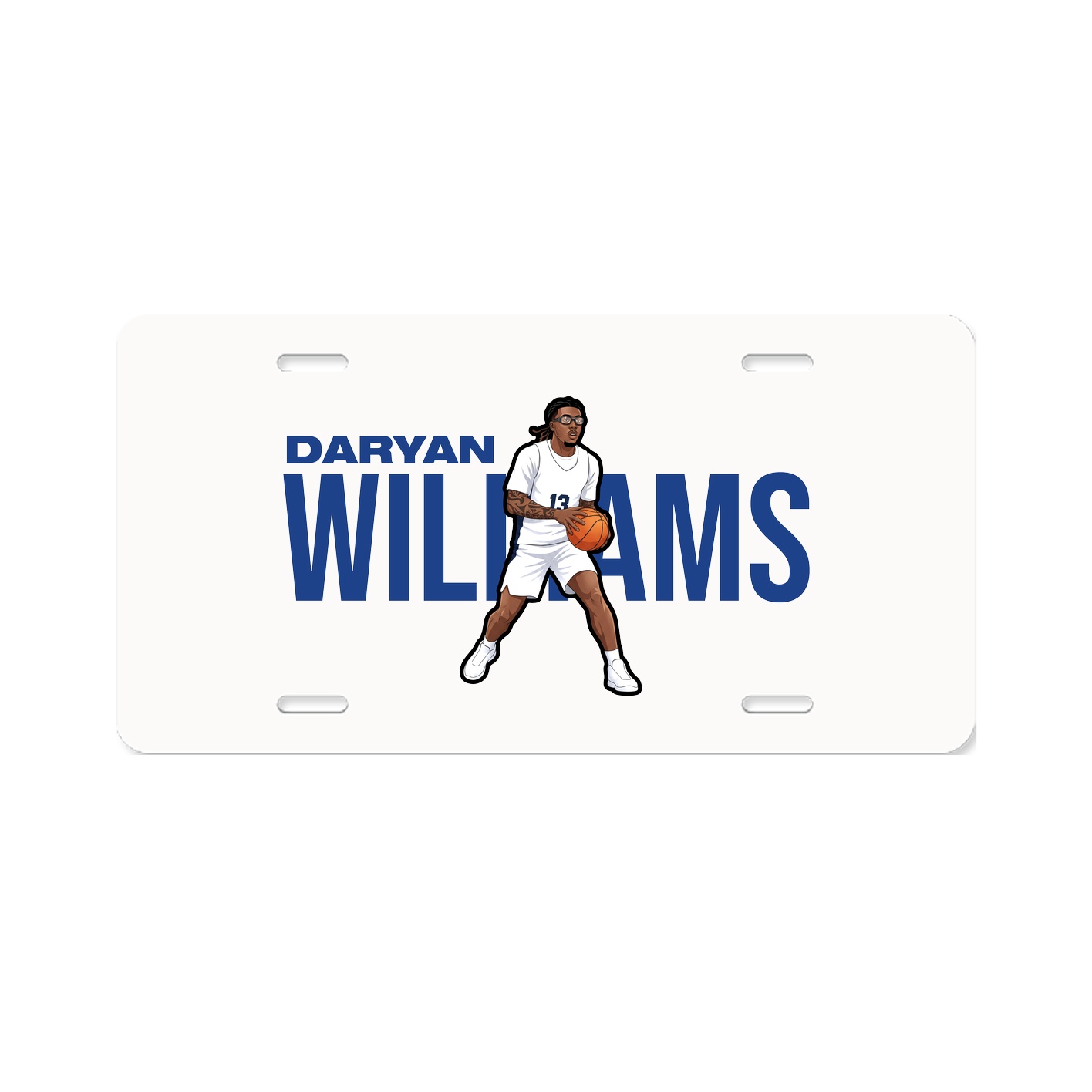 License Plate — Player Name in Classic