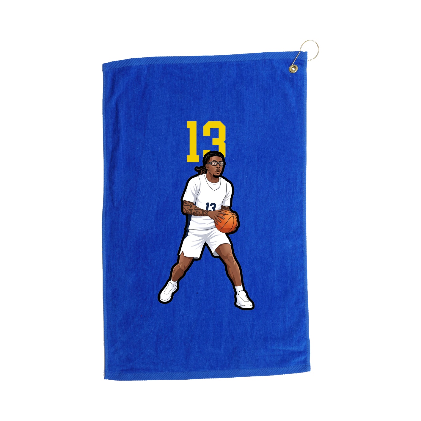 Golf Towel — Number Top in Royal